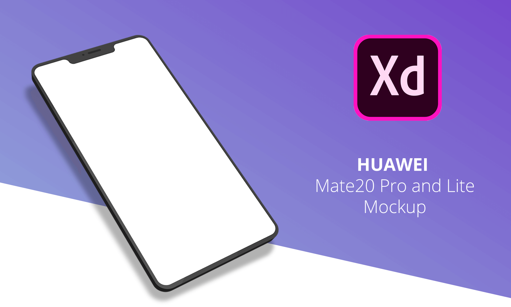 Download Huawei Mate 20 Minimal Mockup - Free XD Resource | Adobe ...