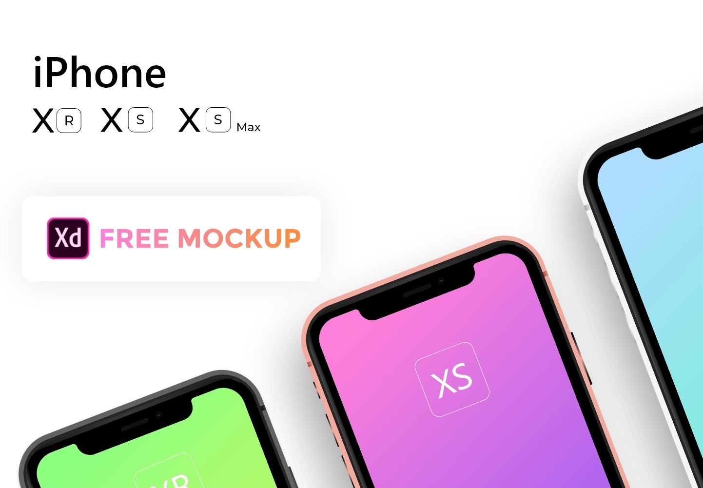 free adobe xd example for iphone xr download