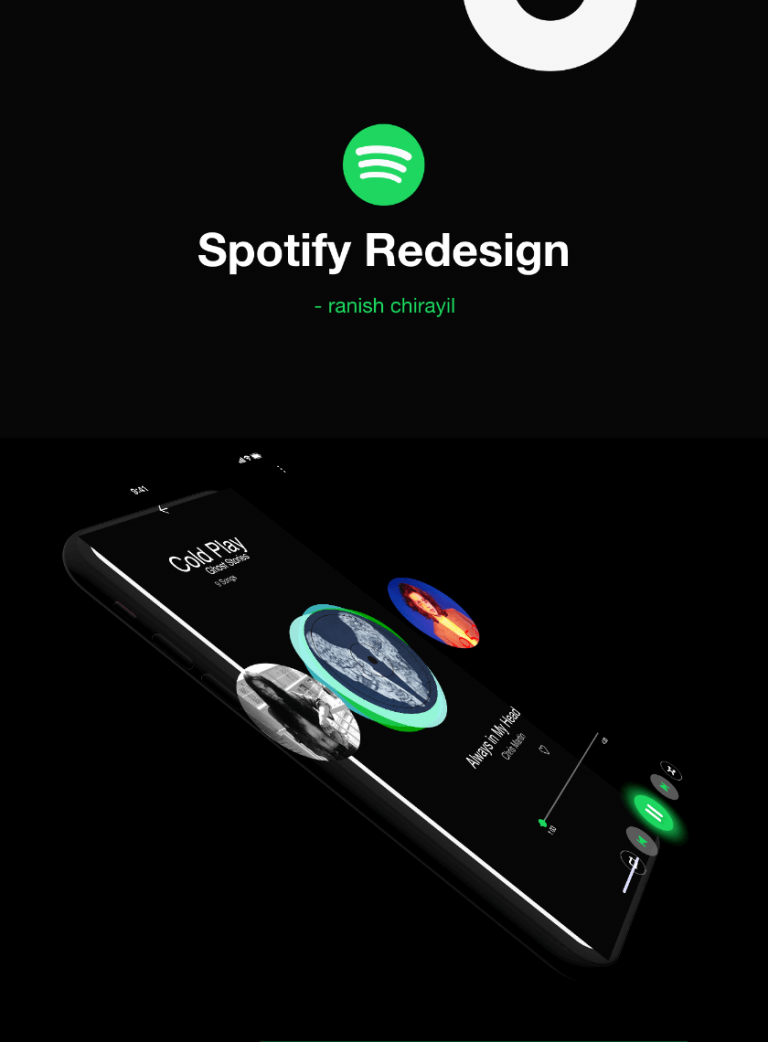 Spotify App Redesign - Free XD Resource | Adobe XD Elements