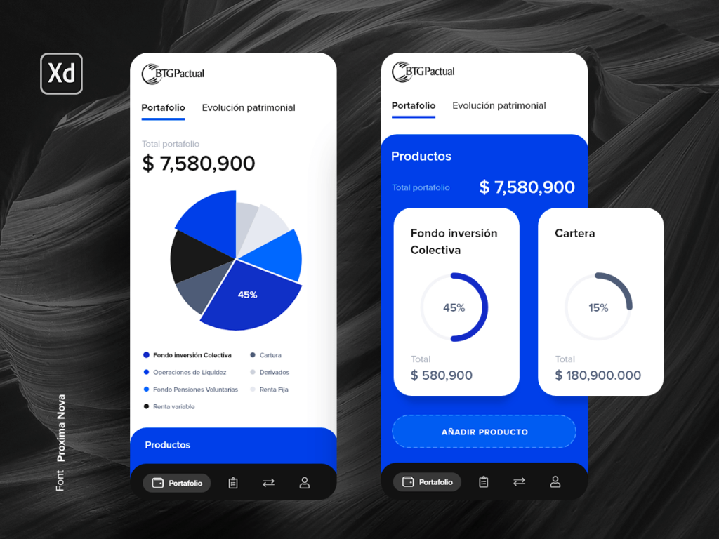 Productivity Mobile App UI Kit - Free XD Resource | Adobe XD Elements