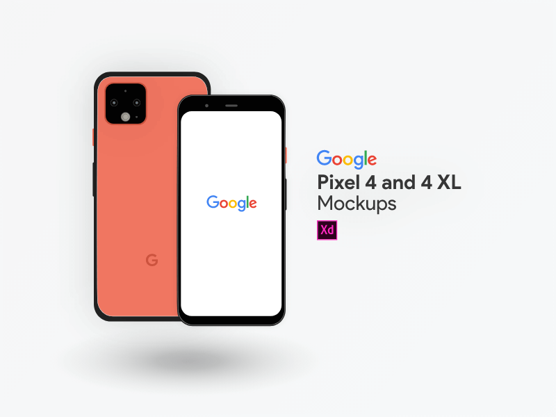 Download Google Pixel 4 And 4xl Mockups Free Xd Resource Adobe Xd Elements