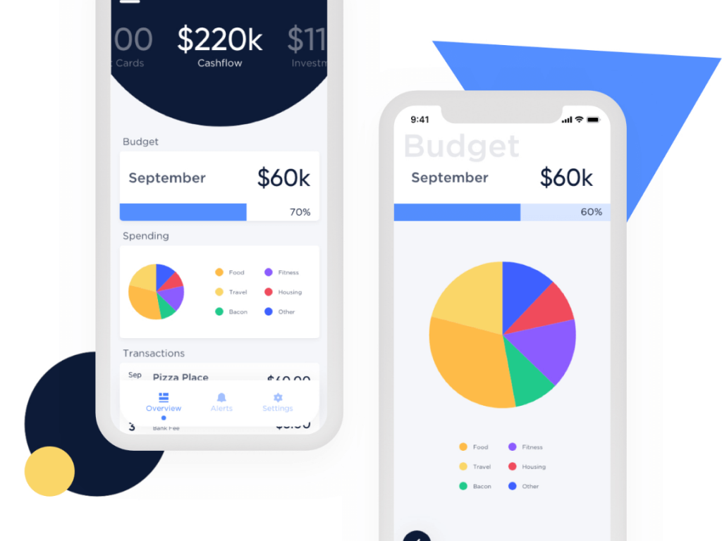 Expense Tracker App UI Kit - Free XD Resource | Adobe XD Elements