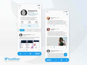 Minimal Twitter Redesign - Free XD Resource | Adobe XD Elements