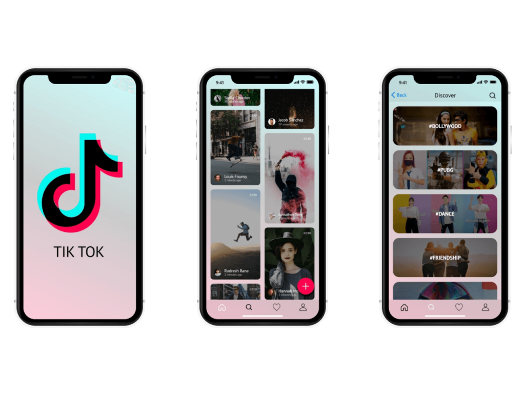 TikTok App Redesign Free XD Resource Adobe XD Elements