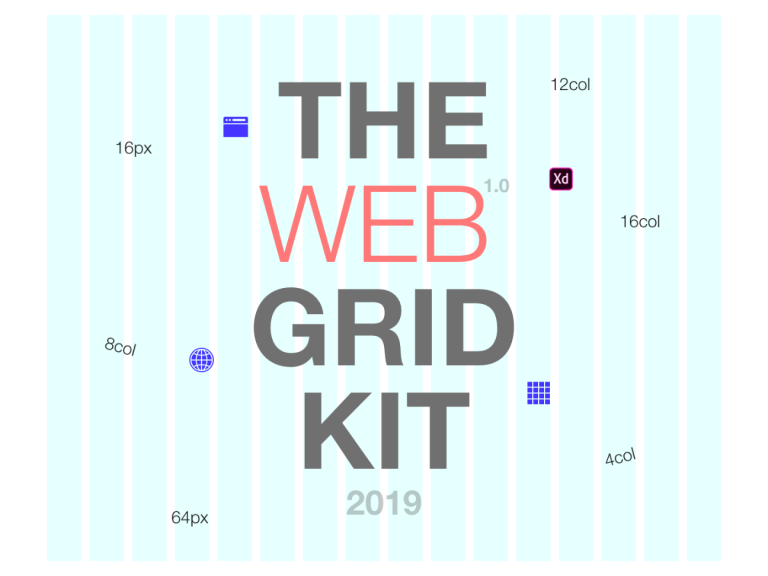 Web Grid UI Kit - Free XD Resource | Adobe XD Elements