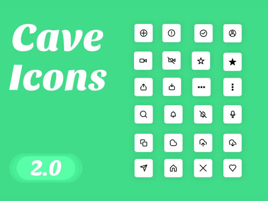 Cave Icons 2.0 for Adobe XD
