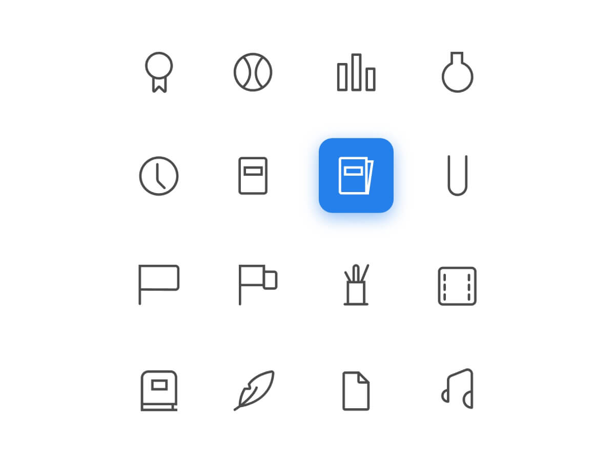 Education Icon Pack for Adobe XD