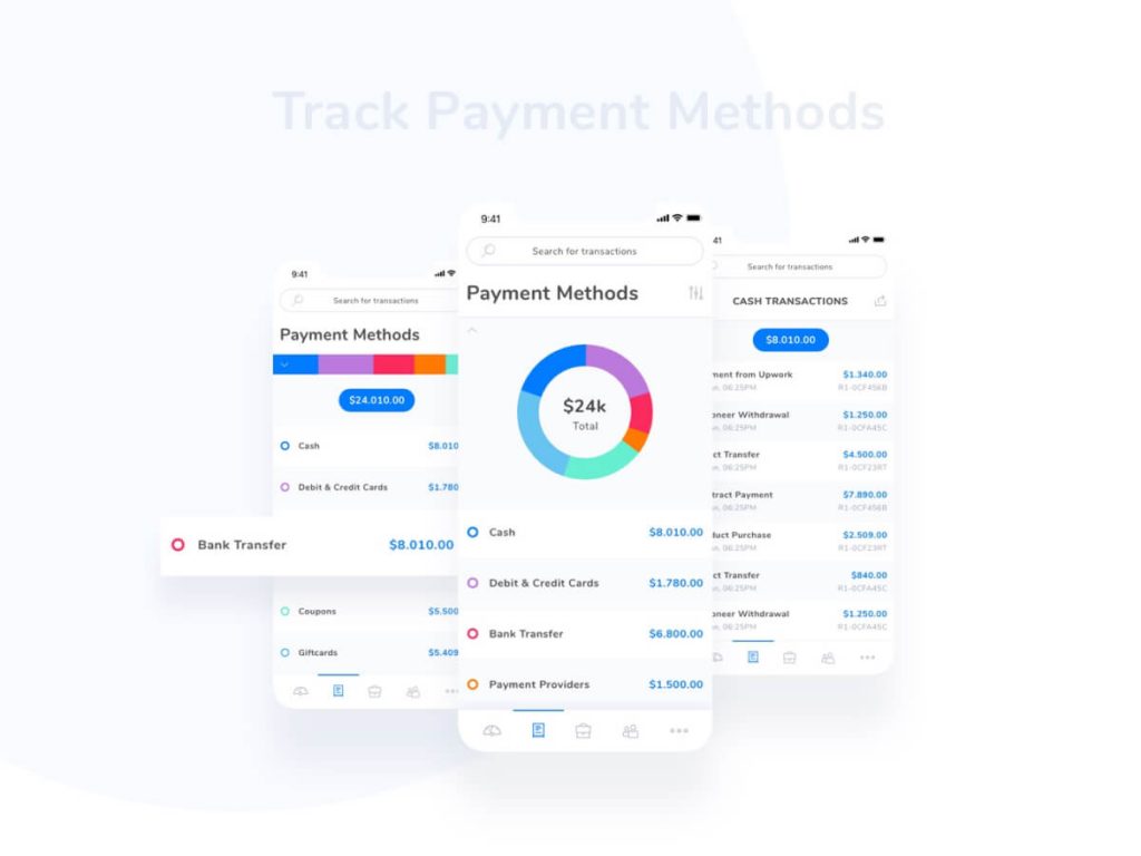 Payments Tracking Adobe XD UI Kit
