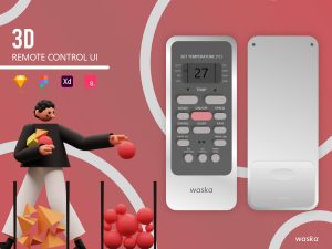 Remote Control UI - Free XD Resource | Adobe XD Elements