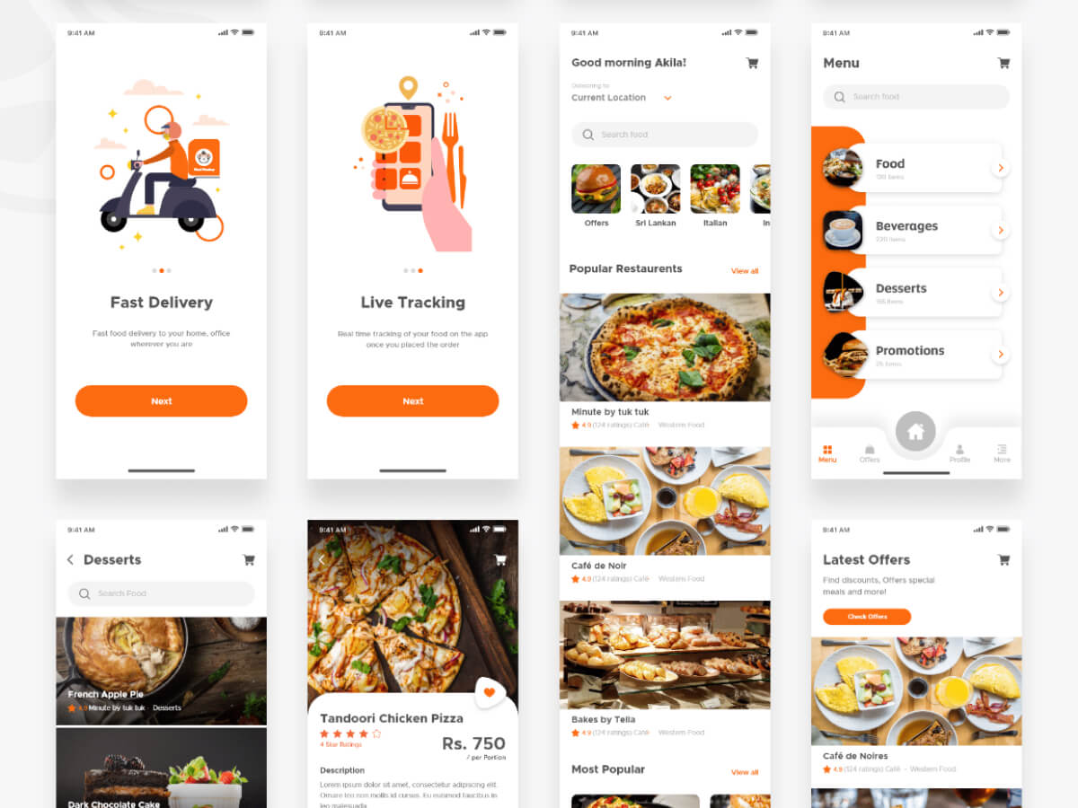 Food Delivery App UI Kit