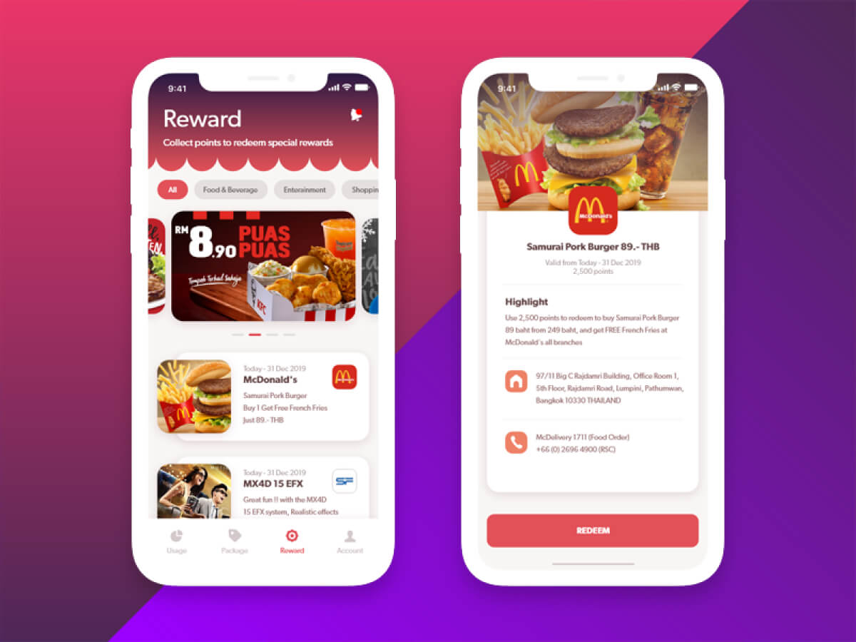 Reward Food App