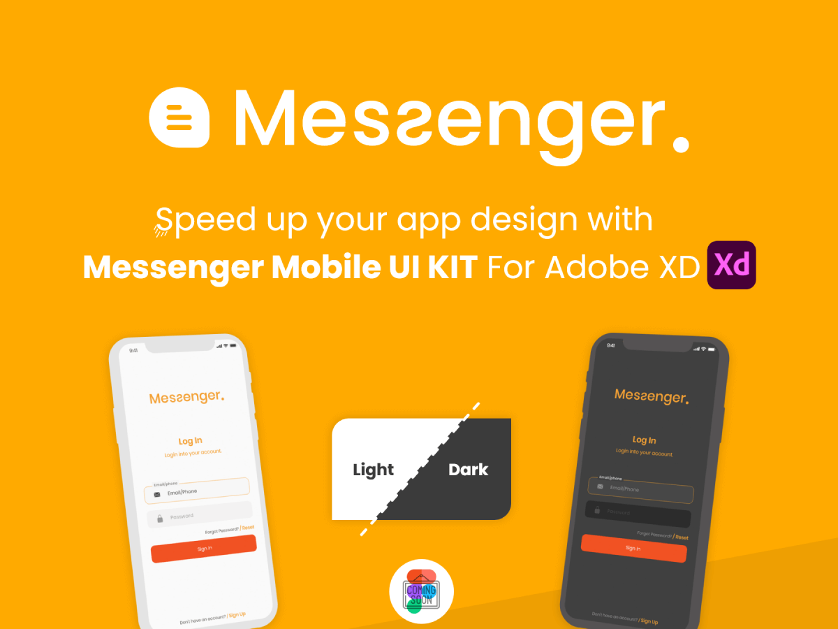 messaging app adobe xd download